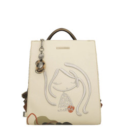 Anekke Gaia Backpack Square Shape Cream