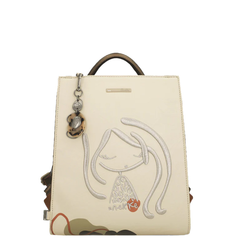 Anekke Gaia Backpack Square Shape Cream