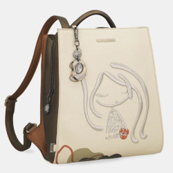 Anekke Gaia Backpack Square Shape Cream