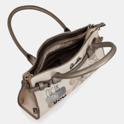 Anekke Olympia Baguette Bag Round Handles Taupe
