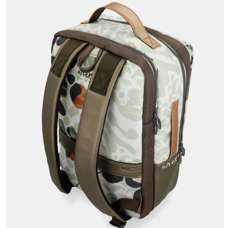 Anekke Sophia Double Compartment Travel Backpack Cream