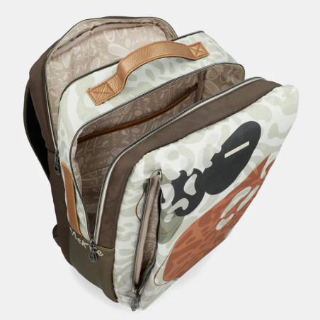Anekke Sophia Double Compartment Travel Backpack Cream