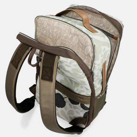 Anekke Sophia Double Compartment Travel Backpack Cream