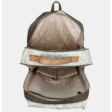 Anekke Sophia Double Compartment Travel Backpack Cream