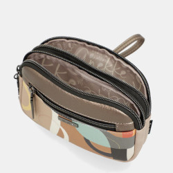Anekke Sophia Double Compartment Cream Toiletry Bag