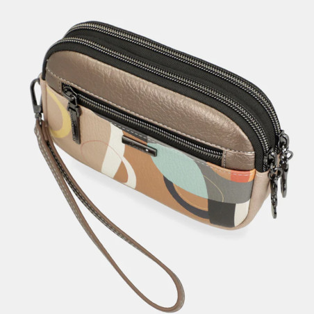 Anekke Sophia Double Compartment Cream Toiletry Bag