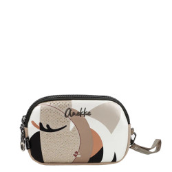 Anekke Sophia Double Compartment Cream Toiletry Bag