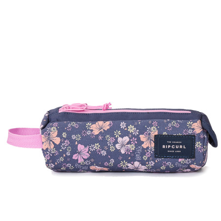 Rip Curl Crystal Cove 2-Compartment Pencil Case Navy Pink