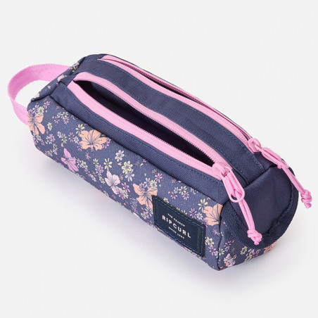Rip Curl Crystal Cove 2-Compartment Pencil Case Navy Pink