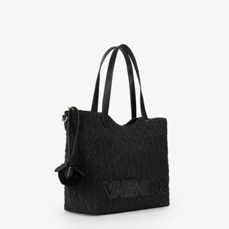 Valentino Courmayeur Sac Shopping Tissé Nero côté