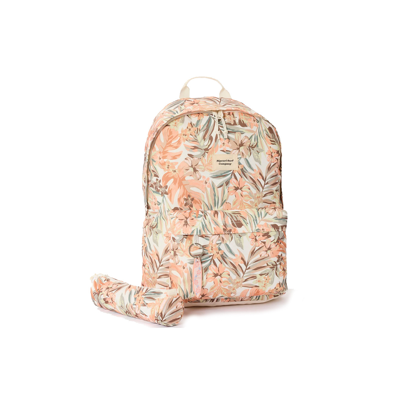 Rip Curl Copacabana Dome Backpack and Round Pouch Off White