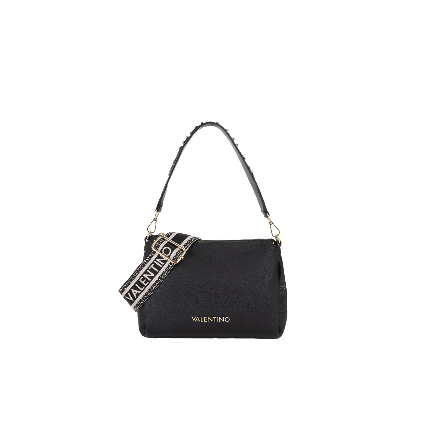 Valentino Dea Re Sac Porté Travers Aux Détails Cloutés Nero
