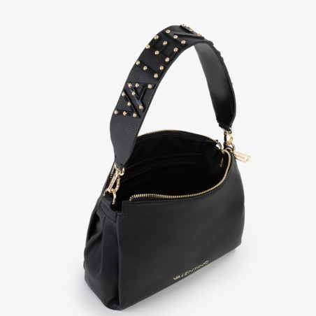 Valentino Dea Re Sac Porté Travers Aux Détails Cloutés Nero ouvert