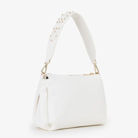 Valentino Dea Re Crossbody Bag with Stud Details Bianco