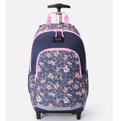 Rip Curl Crystal Cove 30L Navy Pink Wheeled Backpack