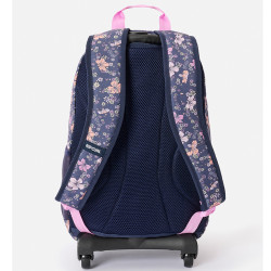 Rip Curl Crystal Cove 30L Navy Pink Wheeled Backpack