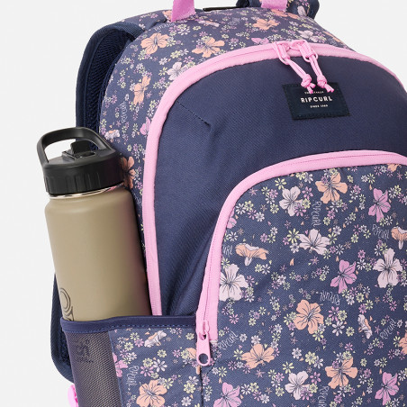 Rip Curl Crystal Cove 30L Navy Pink Wheeled Backpack