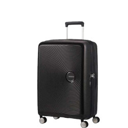 American Tourister Sound Box Spinner 67 cm Valise Trolley 4 Roues Black Bass