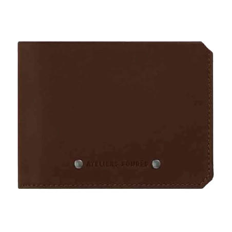 Ateliers Fourès Baroudeur Wallet in Ulysse Cognac Leather F960