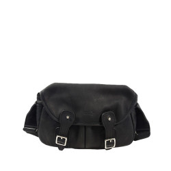 Berthille Mini Fishing Crossbody Suede Leather Black