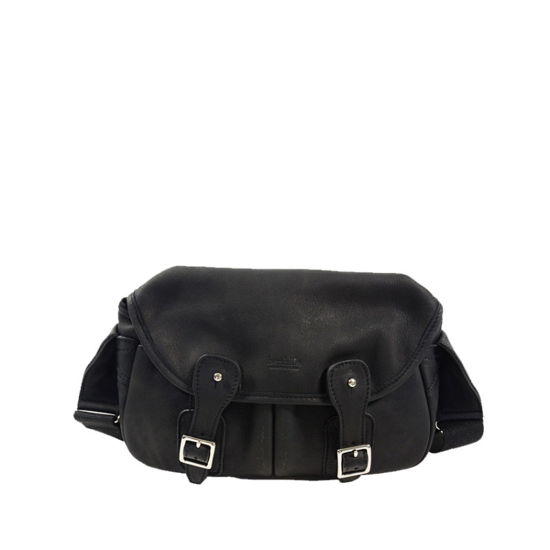 Berthille Mini Fishing Crossbody Suede Leather Black