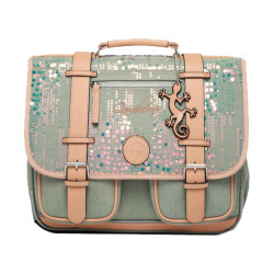 Cameleon Vintage Urban School Bag 35cm Holographic Denim
