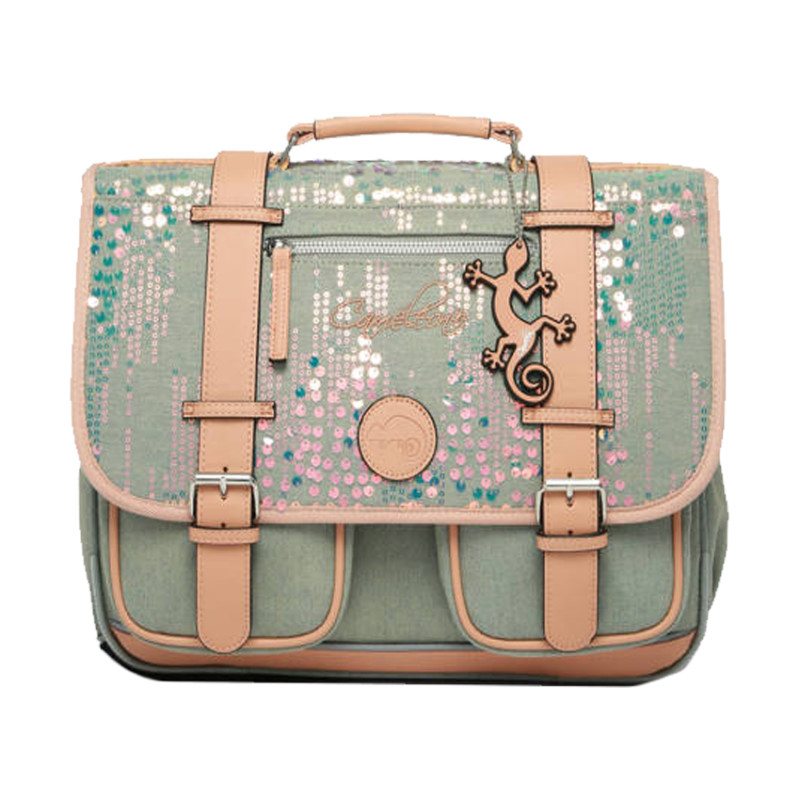 Cameleon Vintage Urban School Bag 35cm Holographic Denim
