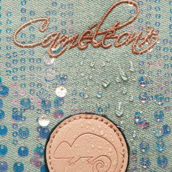 Cameleon Vintage Urban School Bag 35cm Holographic Denim