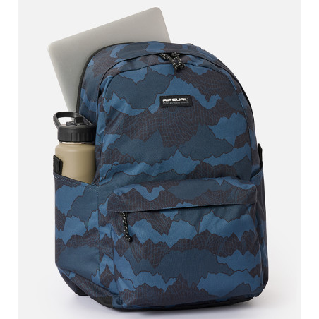 Rip Curl Back To School Backpack 2 Compartments 30L Black Navy