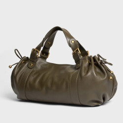 Gérard Darel The 24 Hours Leather Handbag in Khaki