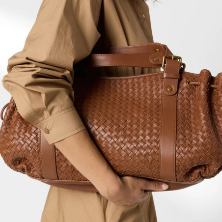 Gérard Darel The 24 Hours Braided Leather Handbag