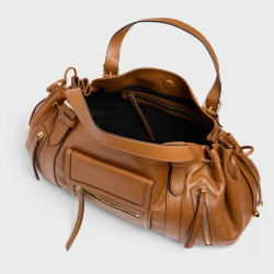 Gérard Darel Le Saint Germain Sac À Main Cognac ouvert