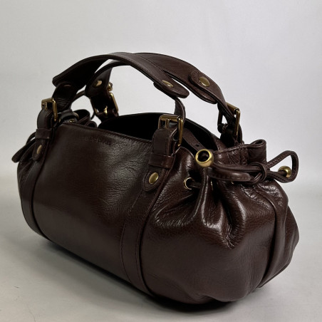 Gérard Darel The 12 Hours Mini Handbag in Crinkled Leather Brown