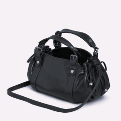 Gérard Darel Le 12 Heures Mini Sac A Main En Cuir Effet Froissé Marron bandoulière