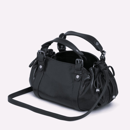 Gérard Darel The 12 Hours Mini Handbag in Crinkled Leather Brown