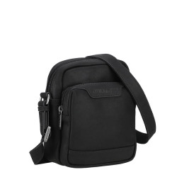 Arthur and Aston Arsène Small Crossbody Leather Bag for Men Black