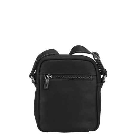 Arthur and Aston Arsène Small Crossbody Leather Bag for Men Black