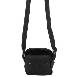 Arthur and Aston Arsène Small Crossbody Leather Bag for Men Black