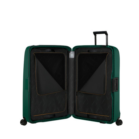 Samsonite Essens Valise Trolley Extensible 4 Roues & TSA 81Cm Vert Alpin ouvert