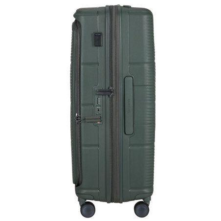 Samsonite Paralux Valise 4 Roues Extensible 75 Cm Olive profil