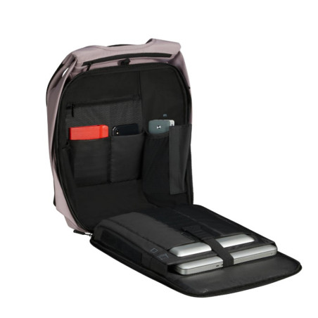 Samsonite Securipak 2.0 Sac À Dos Souple PC 15.6″ Lilas ouvert