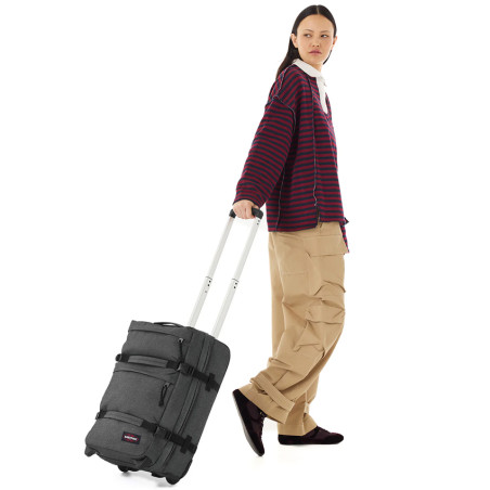 Eastpak Transit'R Plus S 77h Black Denim Wheeled Bag