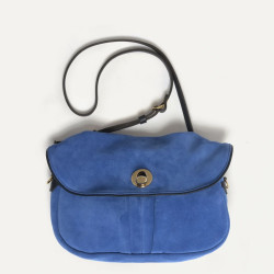 Bleu de Chauffe S Janice Suede Bag Blue Agate