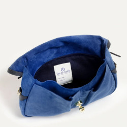 Bleu de Chauffe S Janice Suede Bag Blue Agate