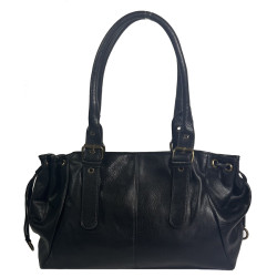 Farfouillette Grainy Shopping Bag Black