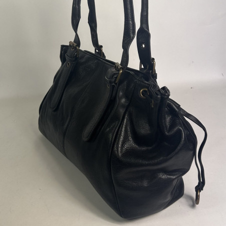 Farfouillette Grainy Shopping Bag Black