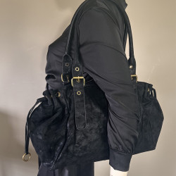Farfouillette Black Sparkle Shopping Bag