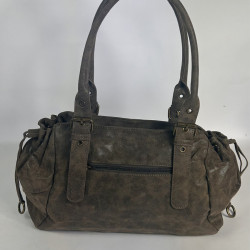 Farfouillette Taupe Shiny Shopping Bag