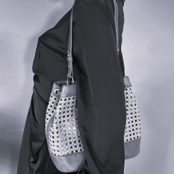 Farfouillette Woven Bucket Bag Camel