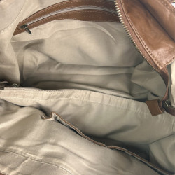 Farfouillette Zippered Shopping Bag Camel
